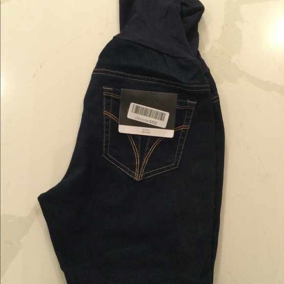 NWT INDIGO BLUE SECRET FIT BELLY SUPER STRETCH SKINNY MATERNITY JEANS - Picture 4 of 7